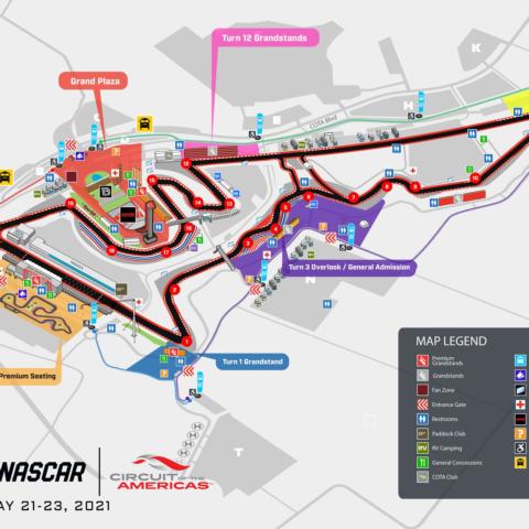 2021 NASCAR at COTA Course Map