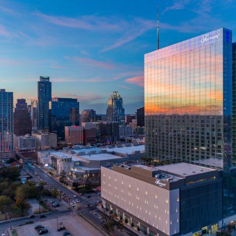 Fairmont Austin is the Official Hotel of the EchoPark Automotive Texas Grand Prix for the inaugural NASCAR race weekend at the world-renowned Circuit of The Americas in Austin, Texas. Fairmont Austin is a landmark hotel situated in the heart of the vibrant downtown Austin area.