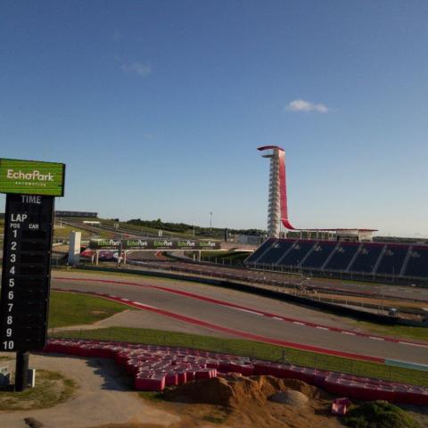 More than 13,000 tires were used on the property to create safety packs all along the 3.41-mile, 20-turn COTA road course. 